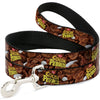 Buckle-Down Post Cocoa Pebbles Logo and Vivid Cereal Dog Leash