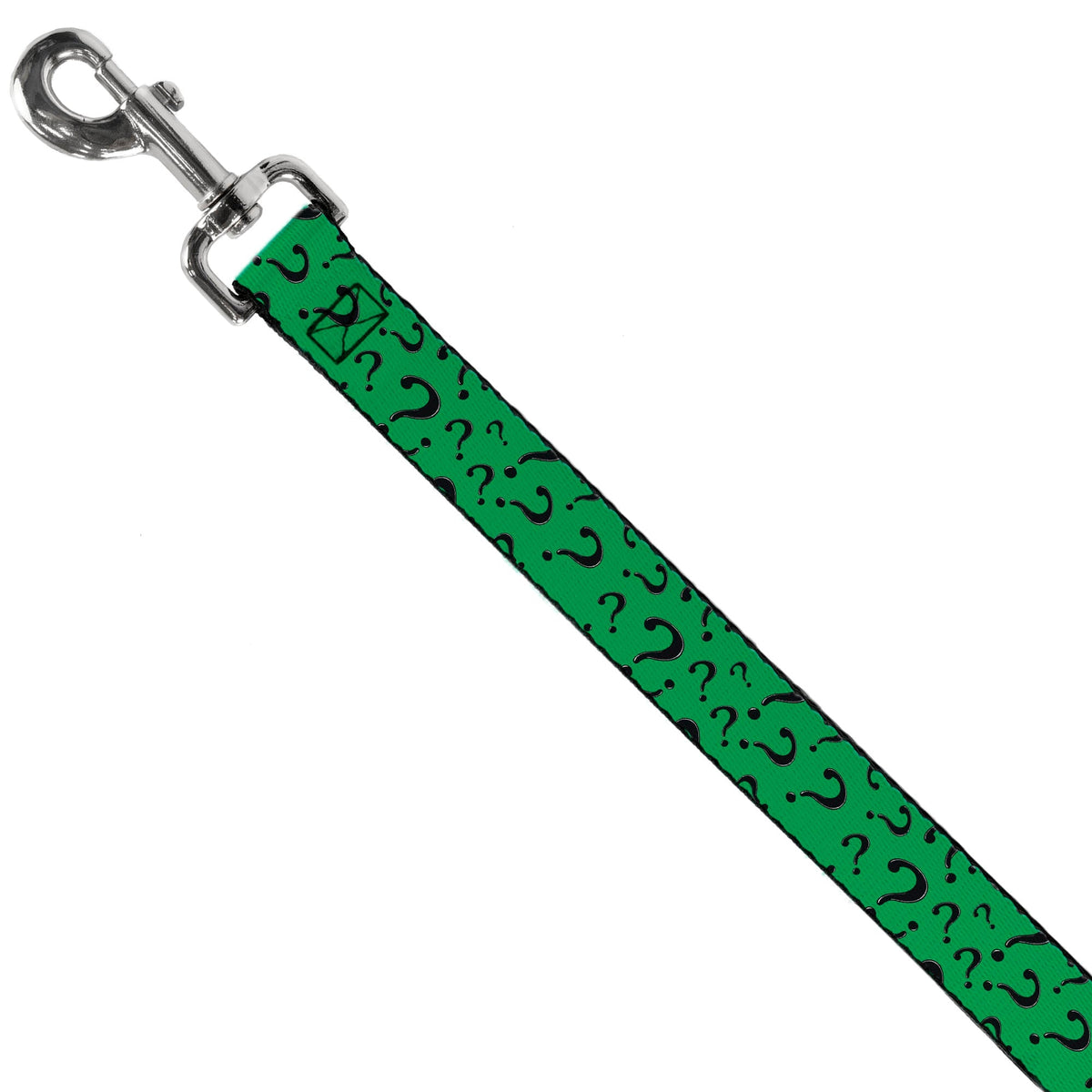 Dog Leash - Question Mark Scattered3 Dark Green/Black 