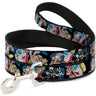 Dog Leash - REN & STIMPY Poses Black/Blue/Yellow