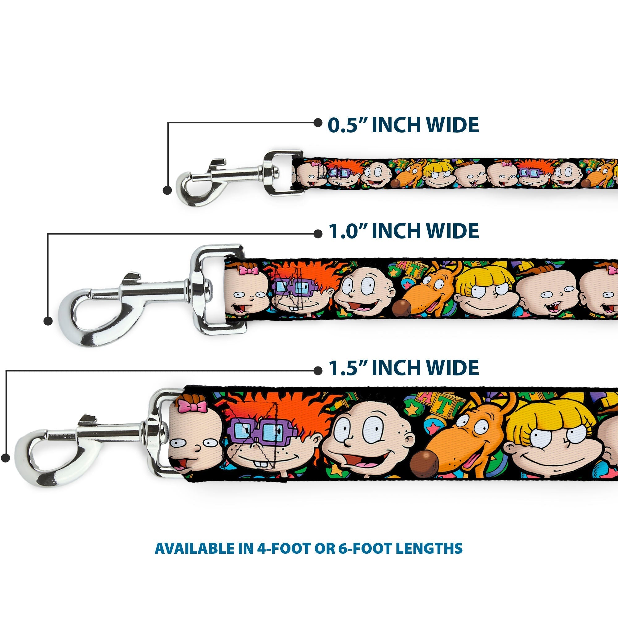 Dog Leash - Rugrats Character Faces CLOSE-UP