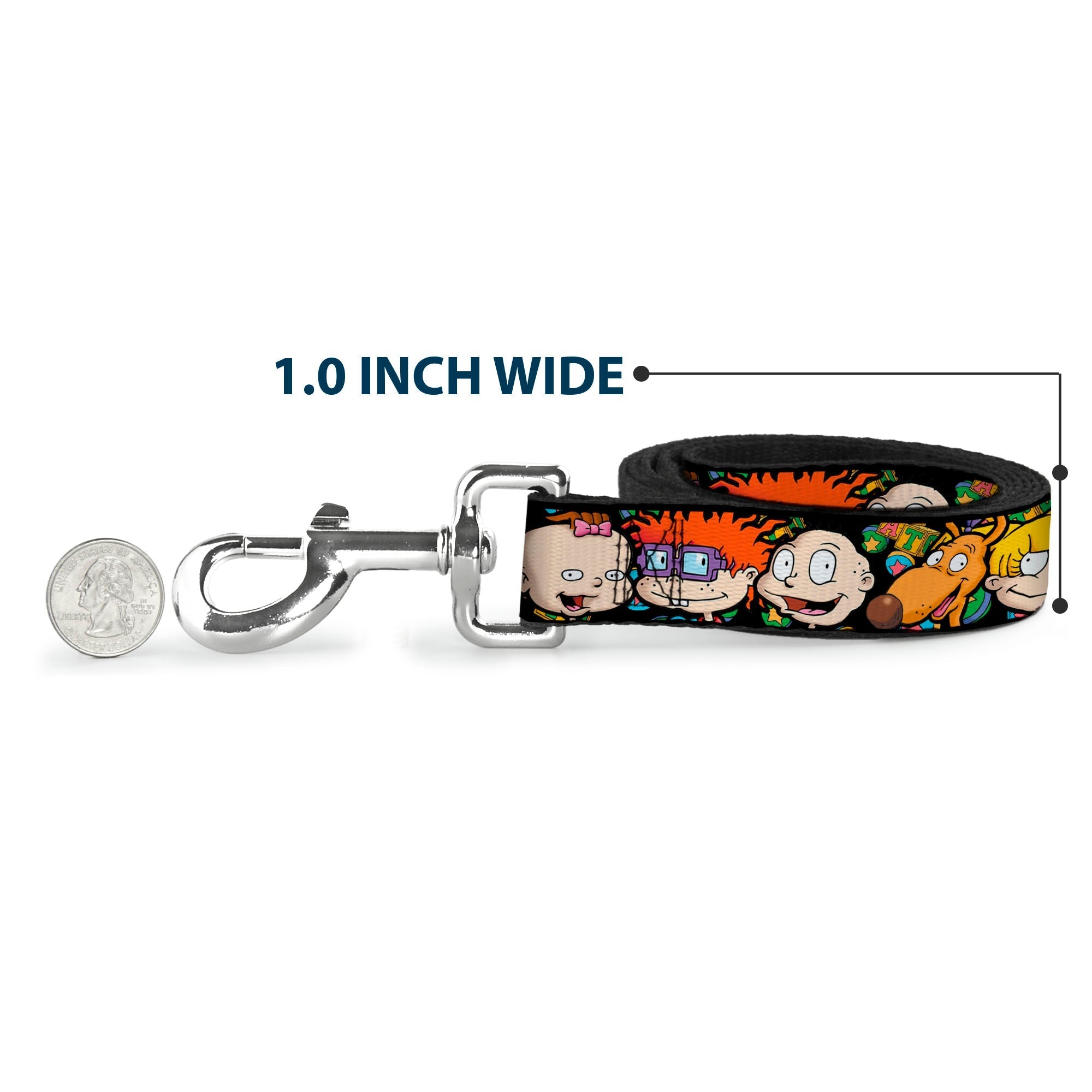 Dog Leash - Rugrats Character Faces CLOSE-UP