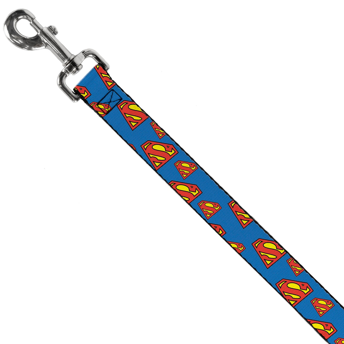 Dog Leash - Super Shield Diagonal Royal Blue/Red 