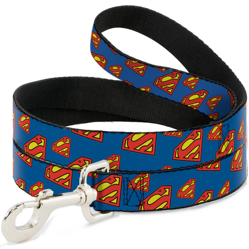 Dog Leash - Super Shield Diagonal Royal Blue/Red 