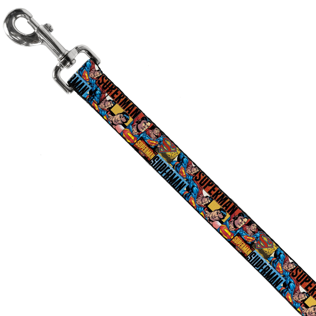 Dog Leash - SUPERMAN Action Blocks Red/Blue 