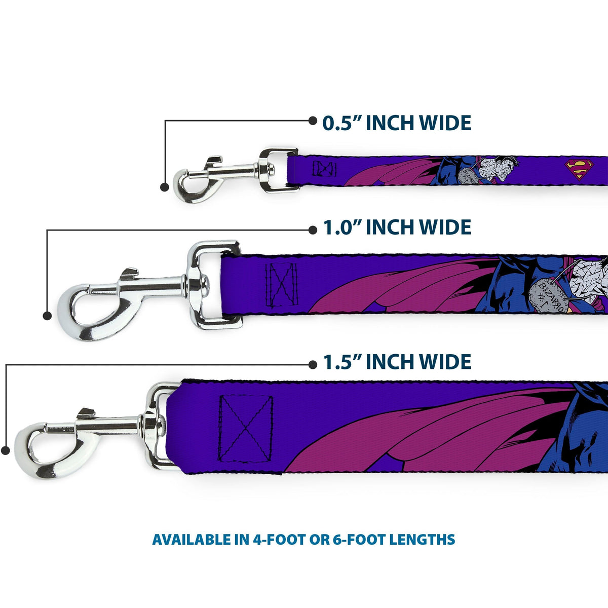 Dog Leash - Bizzaro Logo w/Bizzaro Pose 