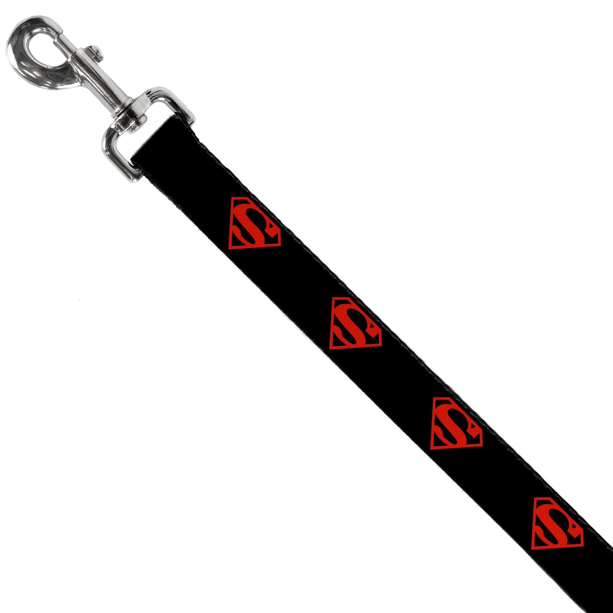Dog Leash - Superboy Shield Black/Red 
