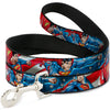 Buckle-Down DC Superman Action & Stars & Stripes Dog Leash