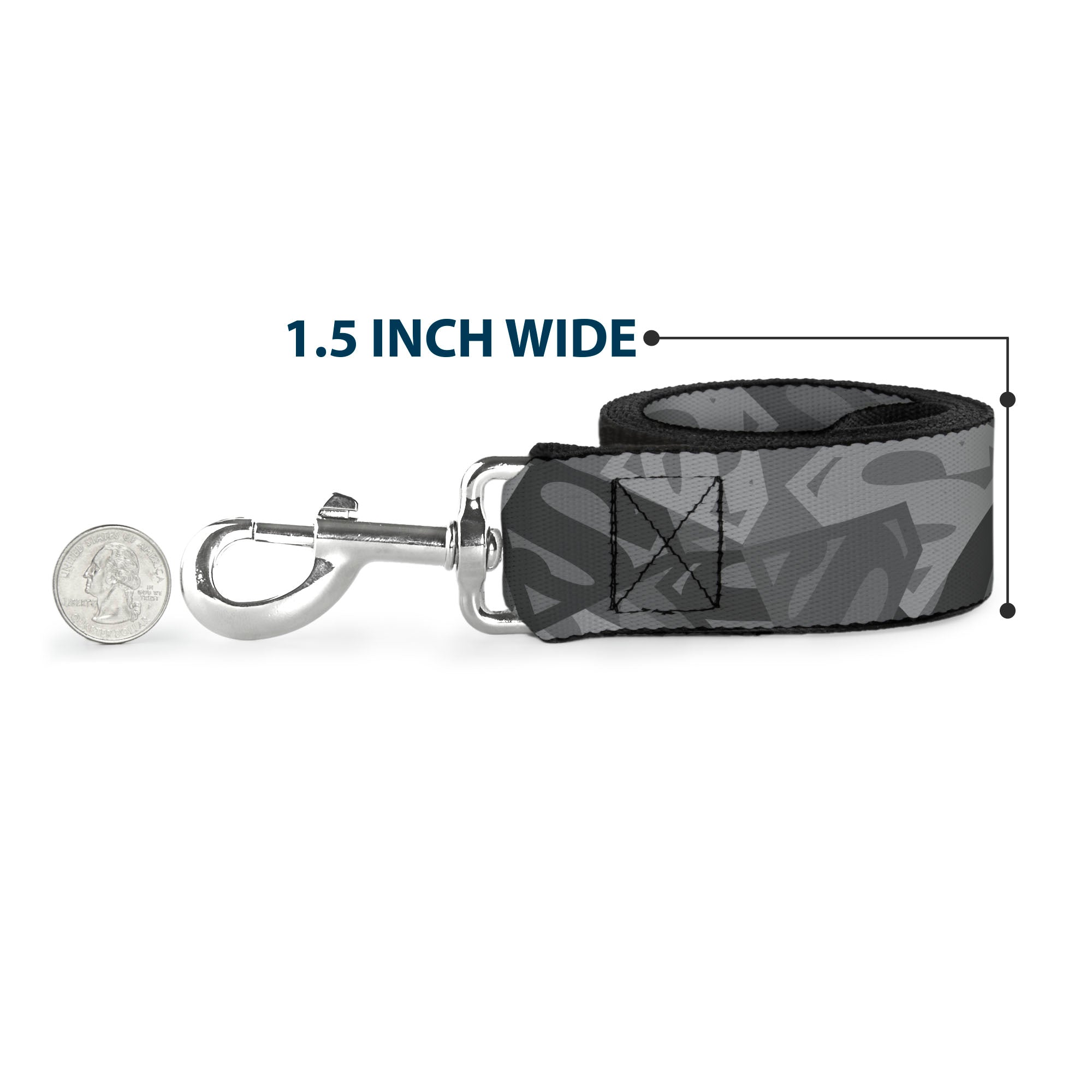 Dog Leash - Superman Shield Camouflage Grays 
