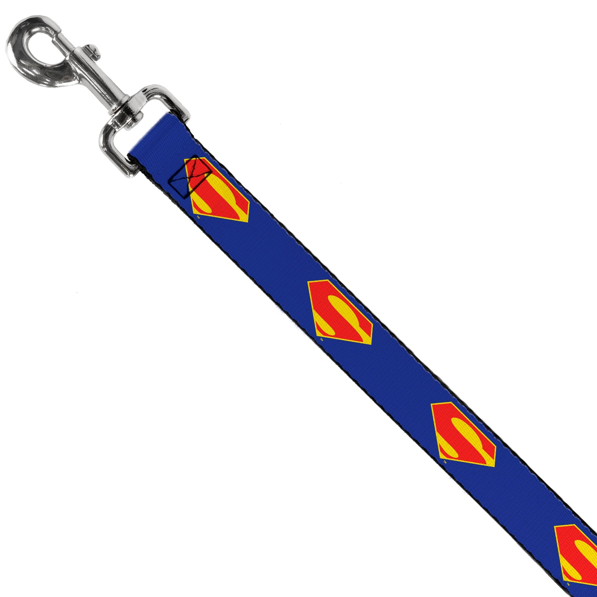 Dog Leash - DC League of Super-Pets Superman Shield Logo Blue/Red/Yellow - HT Animal Supply