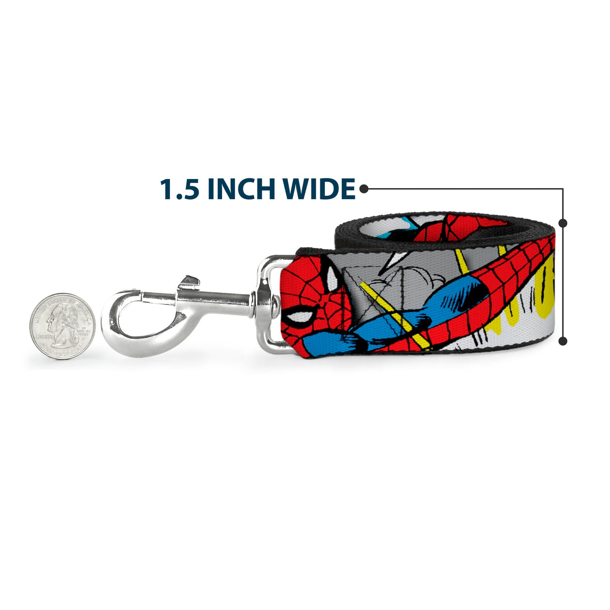 Dog Leash - Spider-Man w/Action Verbiage 