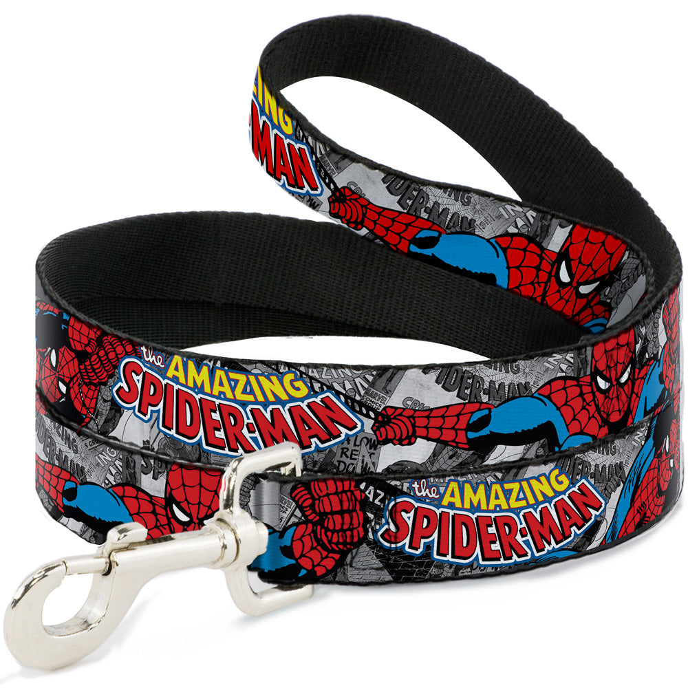 Dog Leash - THE AMAZING SPIDER-MAN Stacked Comic Books/Action Poses 