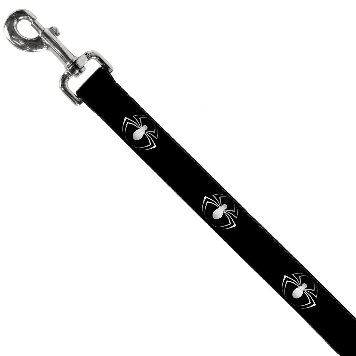 Dog Leash - Spider Logo3 Black/White 