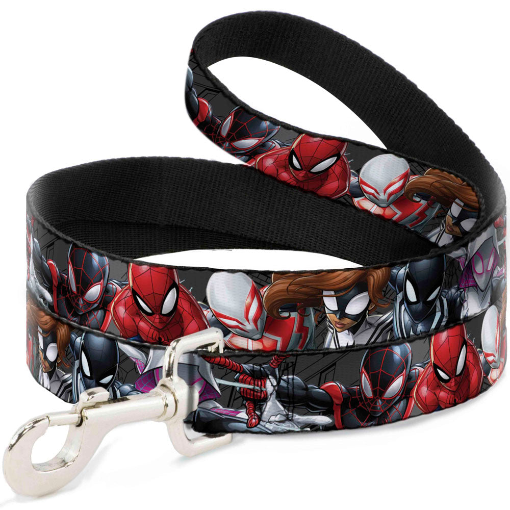 Dog Leash - 6-Spider Hero Action Poses Grays 