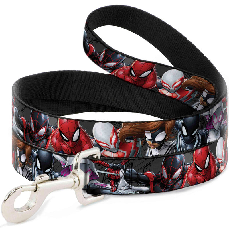 Dog Leash - 6-Spider Hero Action Poses Grays 