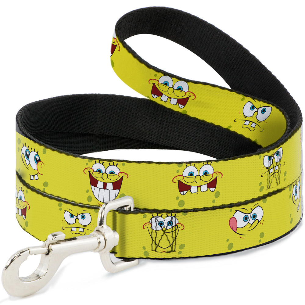 Dog Leash - SpongeBob Expressions Yellow - HT Animal Supply