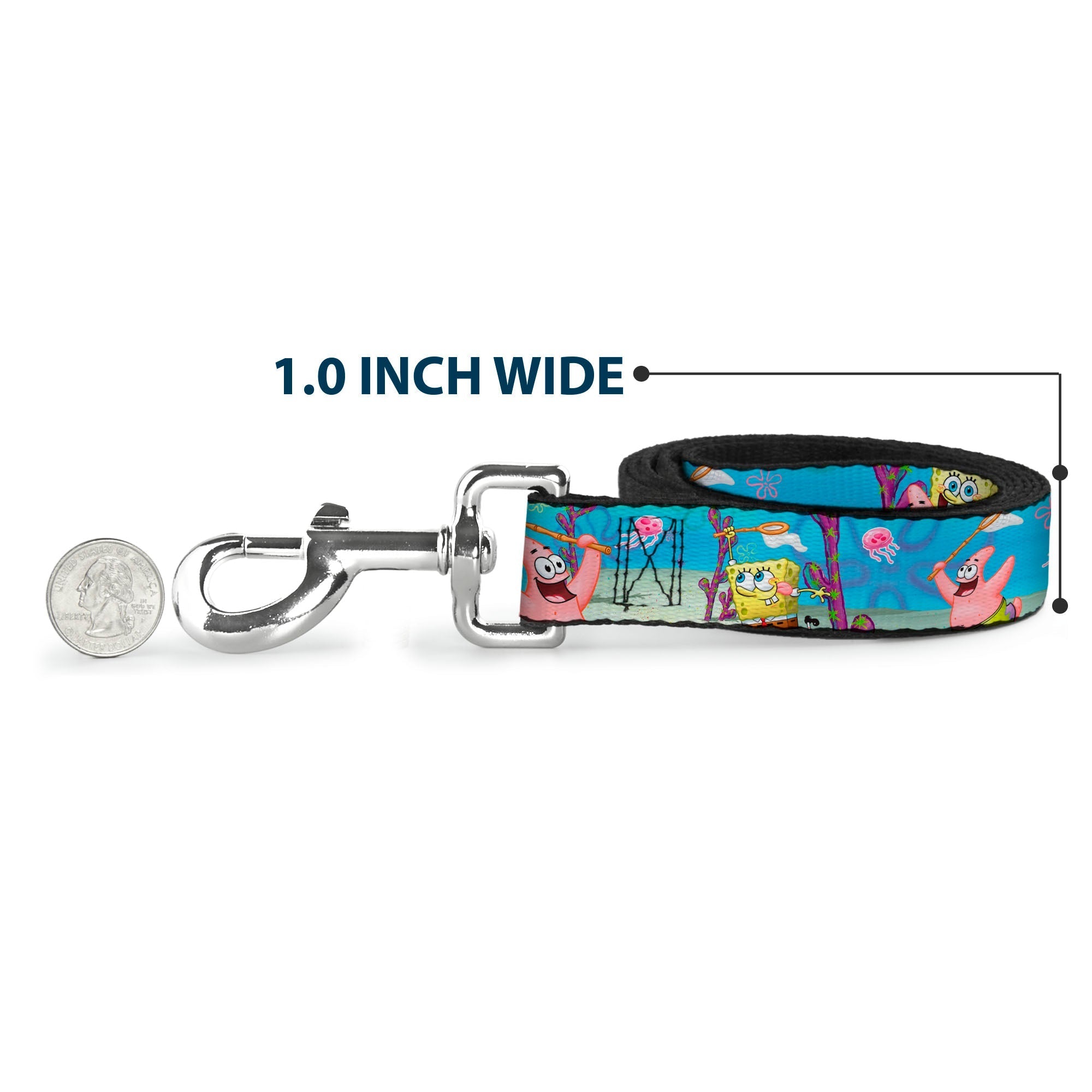 Dog Leash - SpongeBob & Patrick Starfish Jellyfishing Scenes