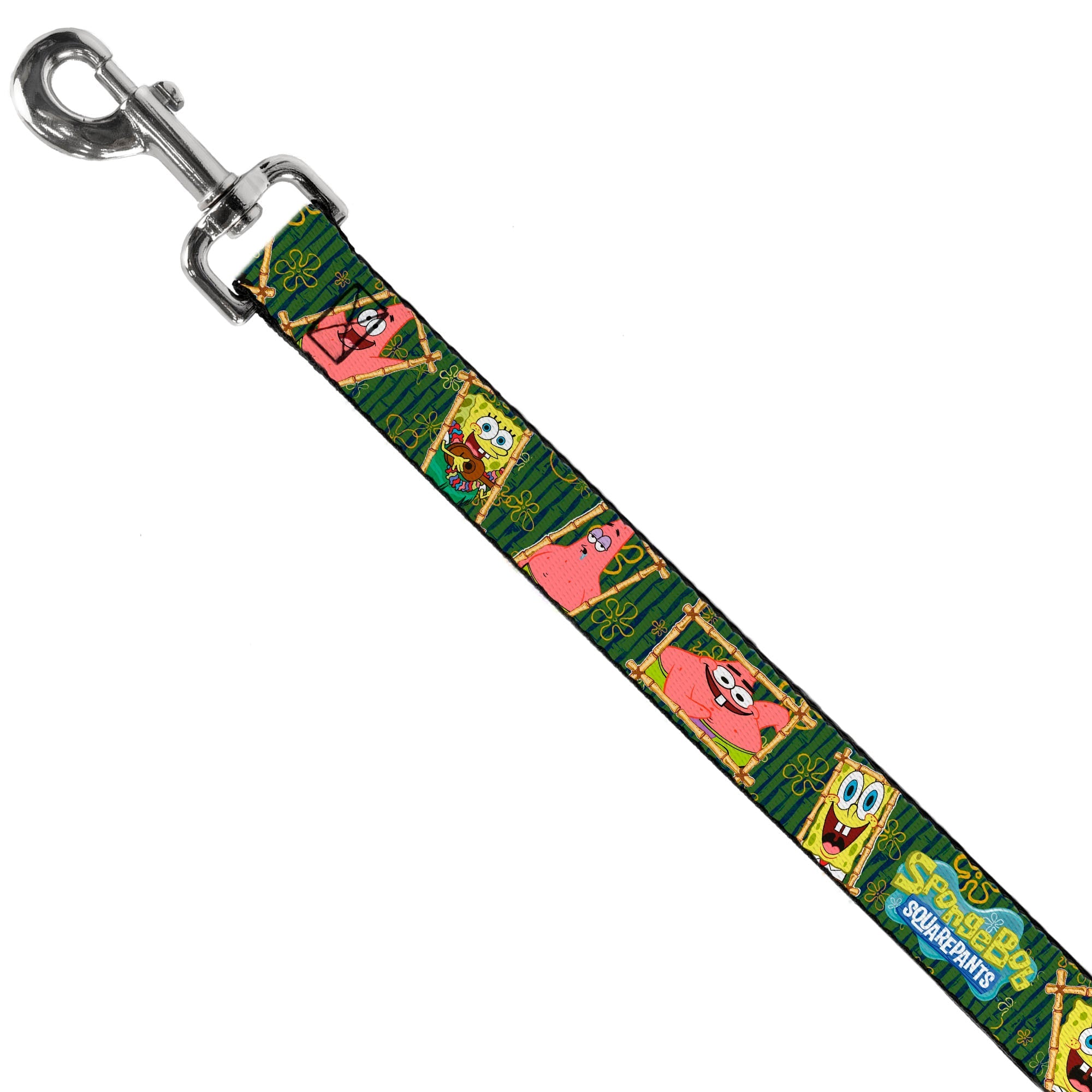 Dog Leash - SpongeBob & Patrick Starfish Bamboo Frames/Logo