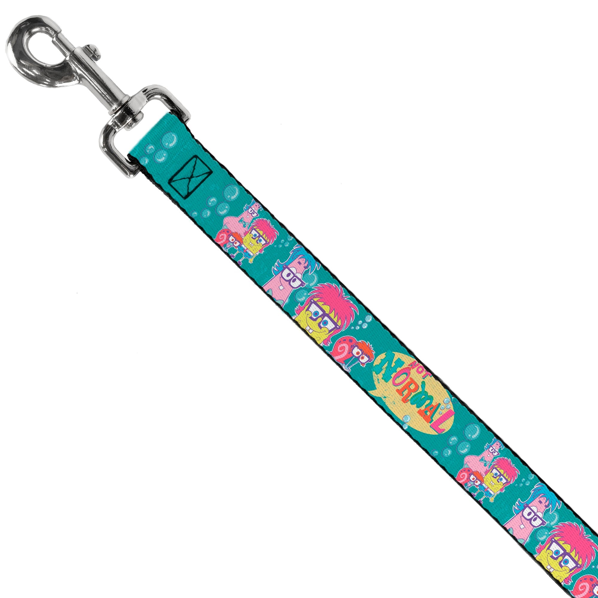 Dog Leash - Patrick, SpongeBob & Gary NOT NORMAL Aqua - HT Animal Supply