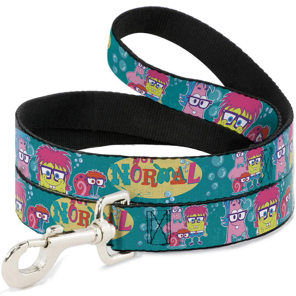 Dog Leash - Patrick, SpongeBob & Gary NOT NORMAL Aqua - HT Animal Supply