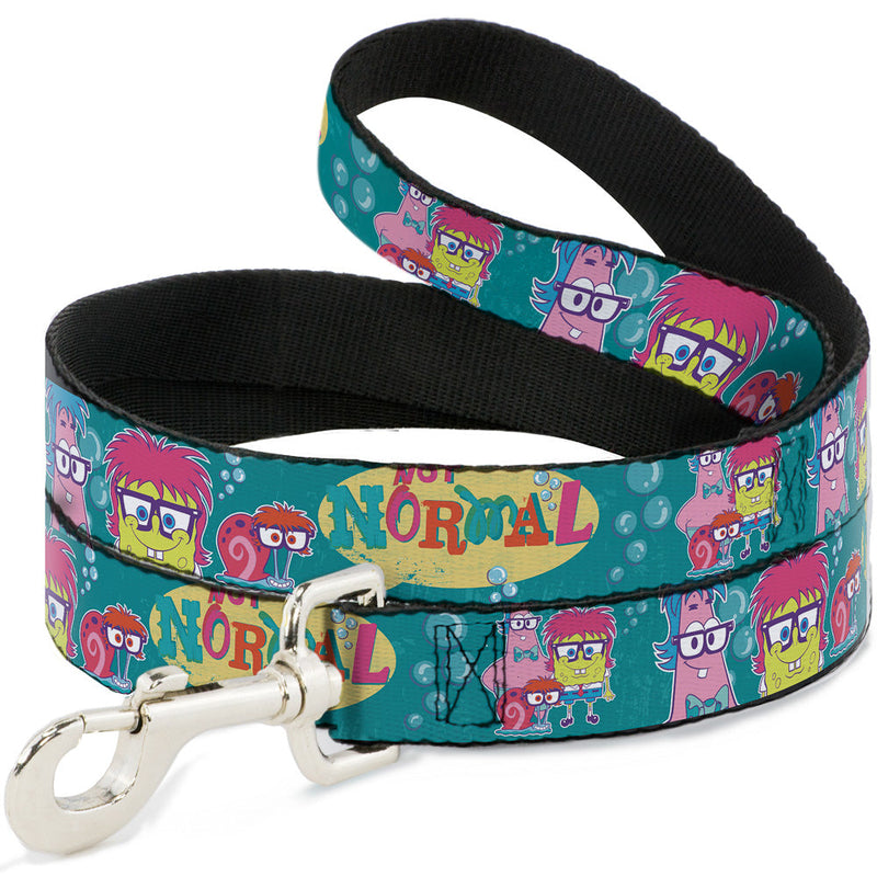 Dog Leash - Patrick, SpongeBob & Gary NOT NORMAL Aqua - HT Animal Supply