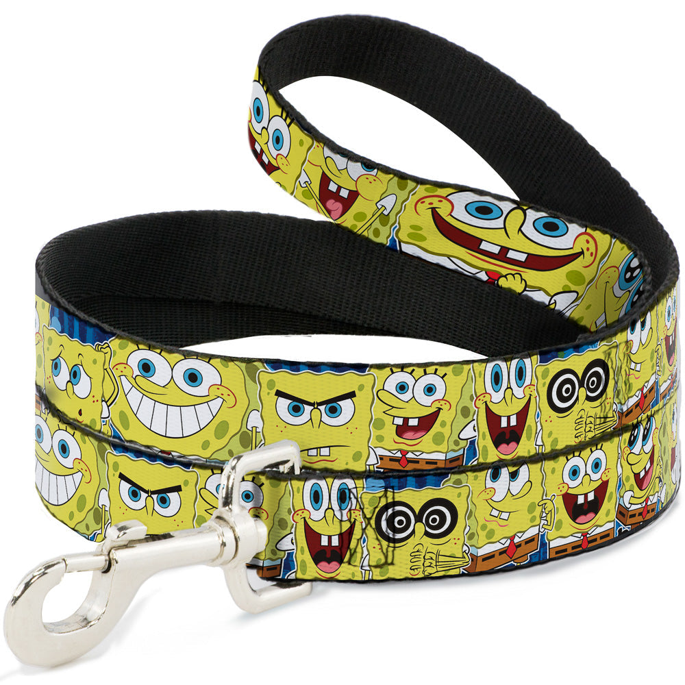 Dog Leash - SpongeBob Expressions Stripe Blue - HT Animal Supply