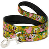 Dog Leash - SpongeBob & Patrick Starfish Poses Pineapple Gold