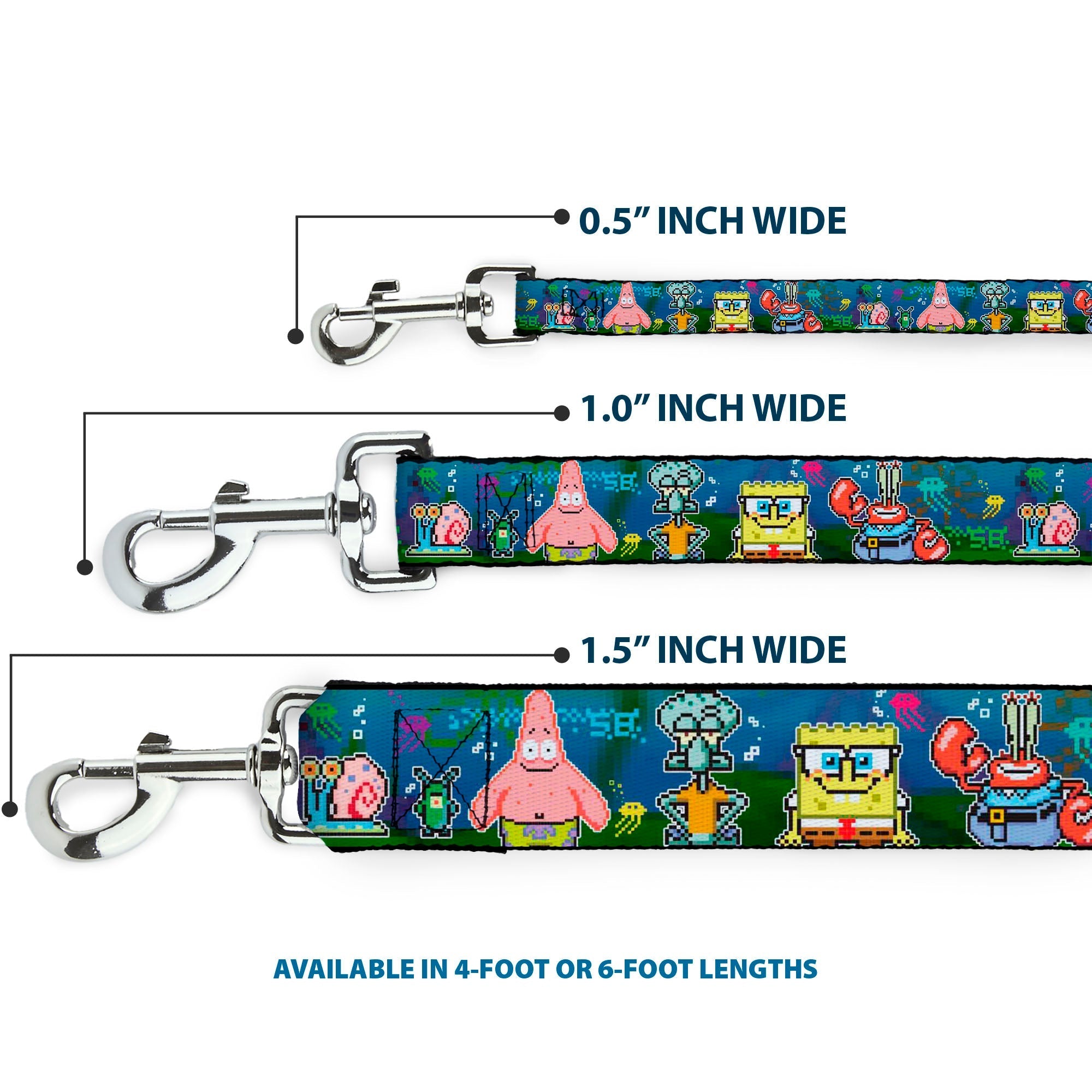 Dog Leash - SpongeBob & Friends 8-Bit Scene
