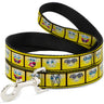 Dog Leash - SpongeBob 10-Expressions Filmstrip Yellows/Black/White
