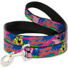 Dog Leash - Nerd SpongeBob & Patrick Starfish Running JUMPIN JELLYFISH! Multi Color/Red
