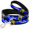 Dog Leash - SpongeBob Pose ITS SPONGEBOB! Stripe Black/Blue/White