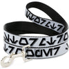 Dog Leash - Star Wars Aurebesh STORMTROOPER White/Gray/Black