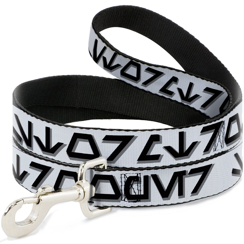 Dog Leash - Star Wars Aurebesh STORMTROOPER White/Gray/Black