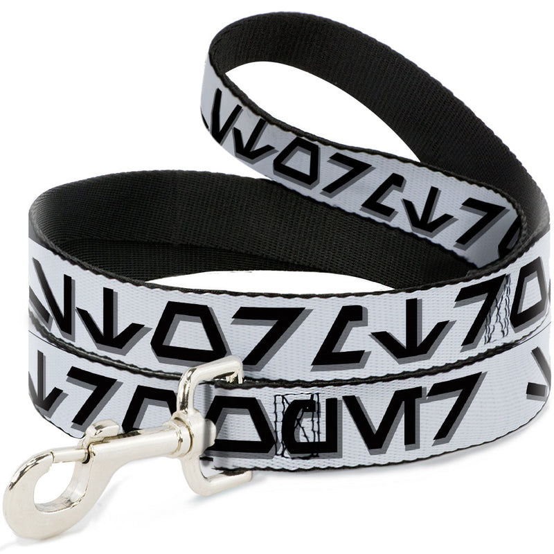 Dog Leash - Star Wars Aurebesh STORMTROOPER White/Gray/Black