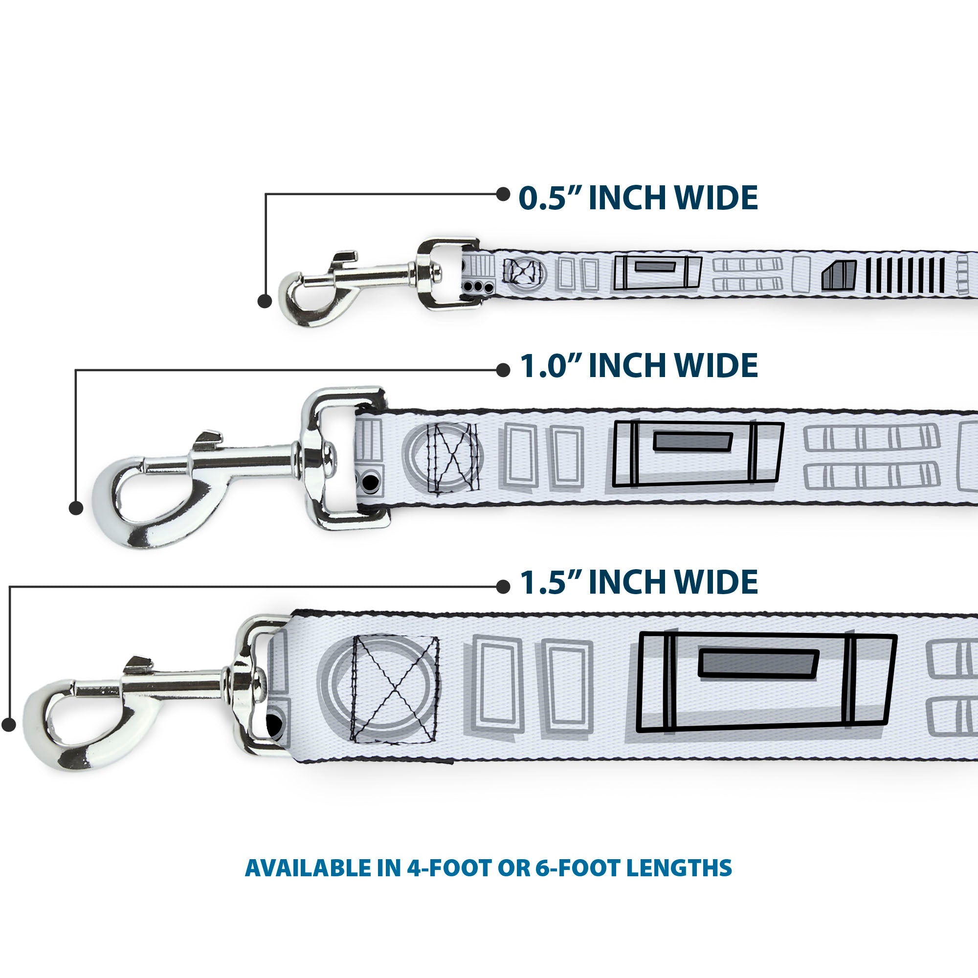Dog Leash - Star Wars Stormtroopers Utility Belt2 Bounding White/Grays/Black 