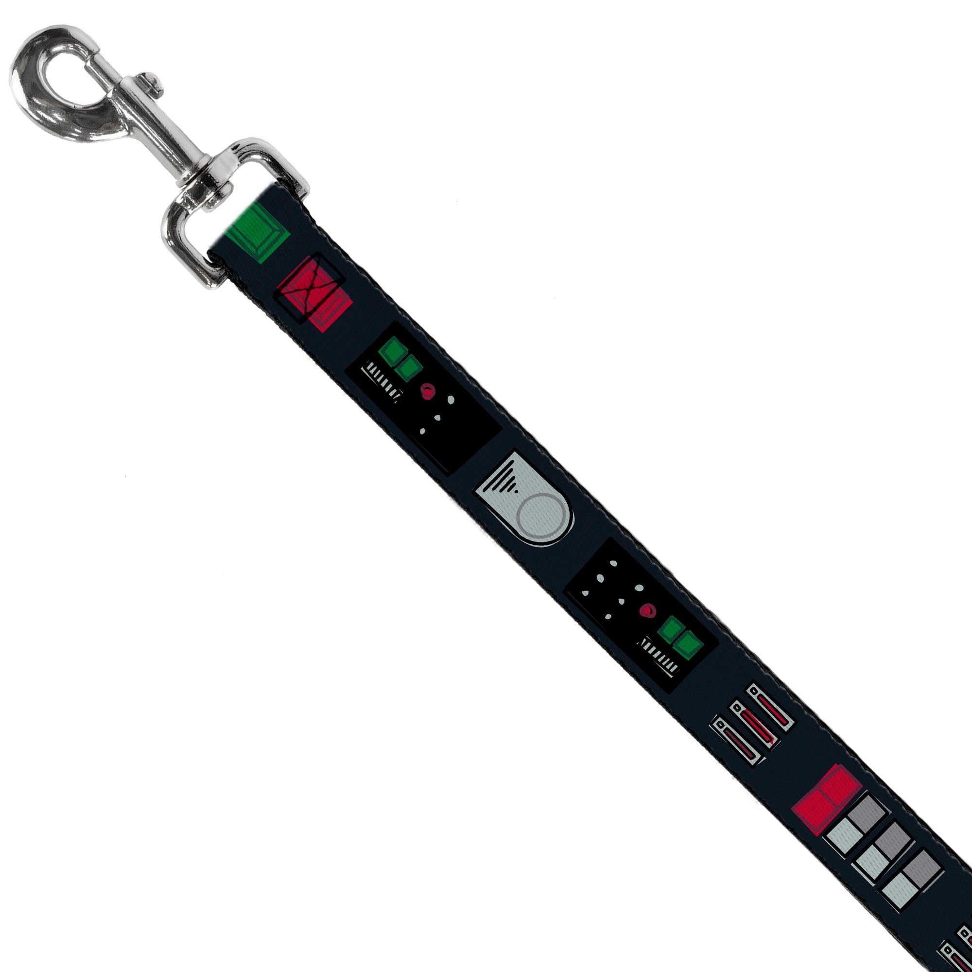 Dog Leash - Star Wars Darth Vader Utility Belt Bounding3 Black/Grays/Reds/Greens - HT Animal Supply