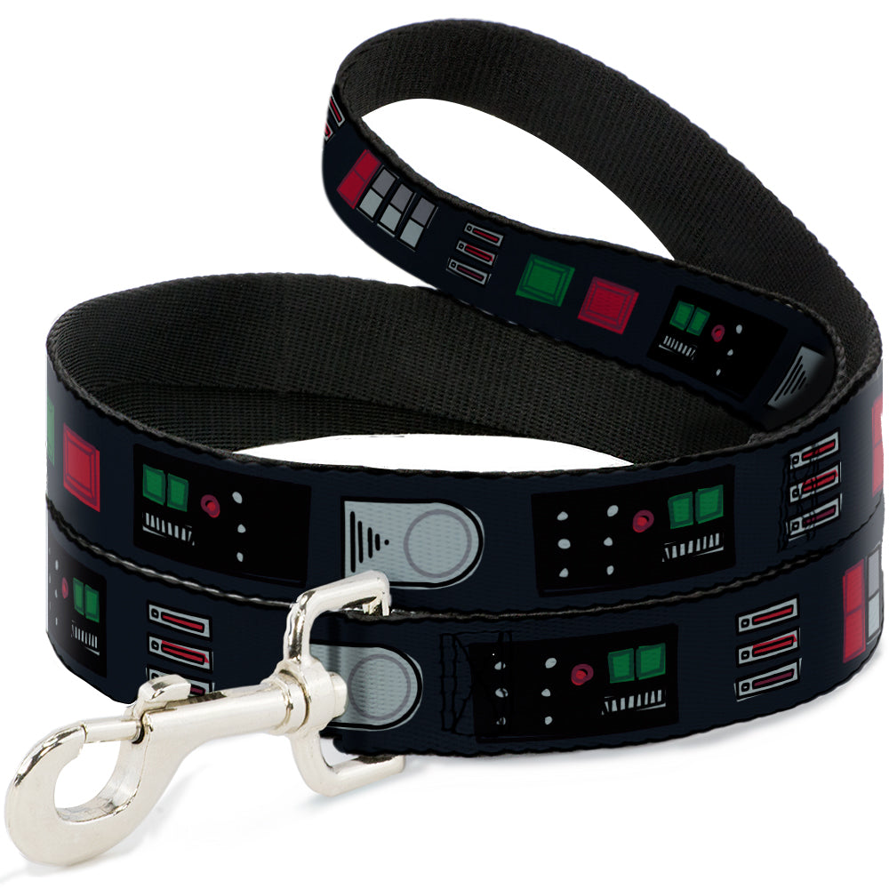 Dog Leash - Star Wars Darth Vader Utility Belt Bounding3 Black/Grays/Reds/Greens - HT Animal Supply
