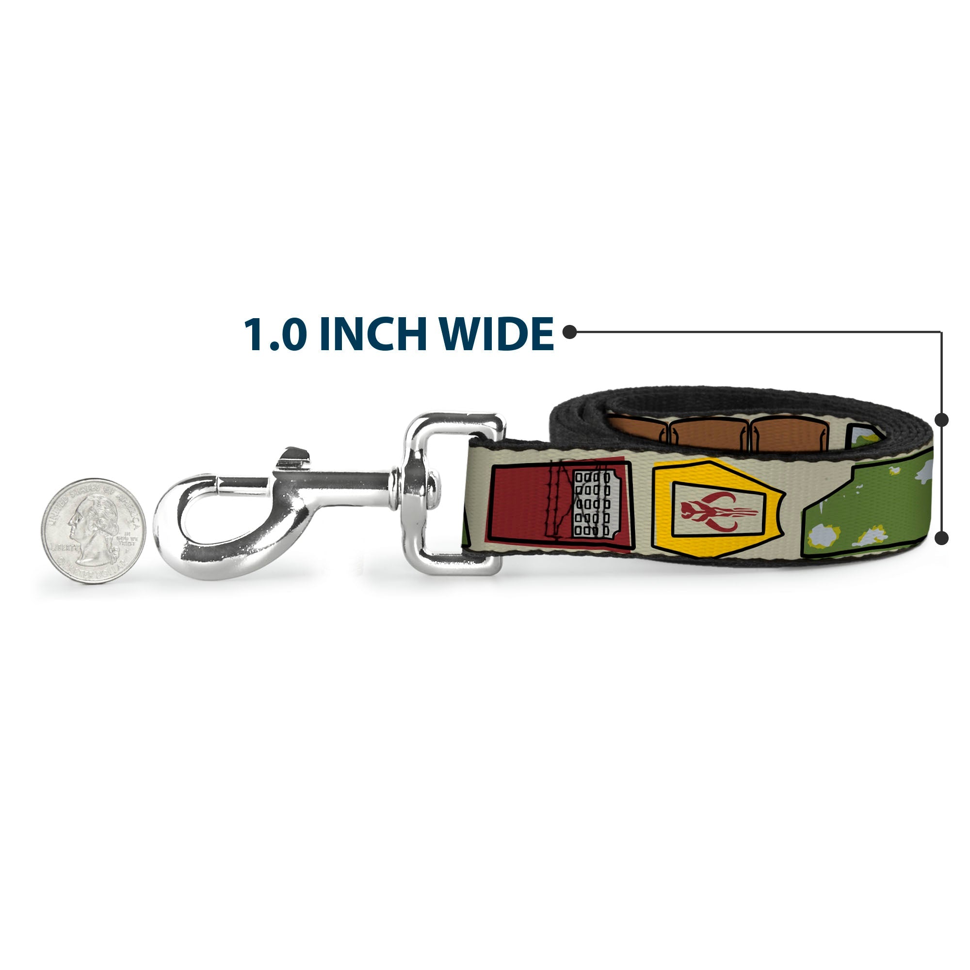 Dog Leash - Star Wars Boba Fett Utility Belt Bounding Tan - HT Animal Supply