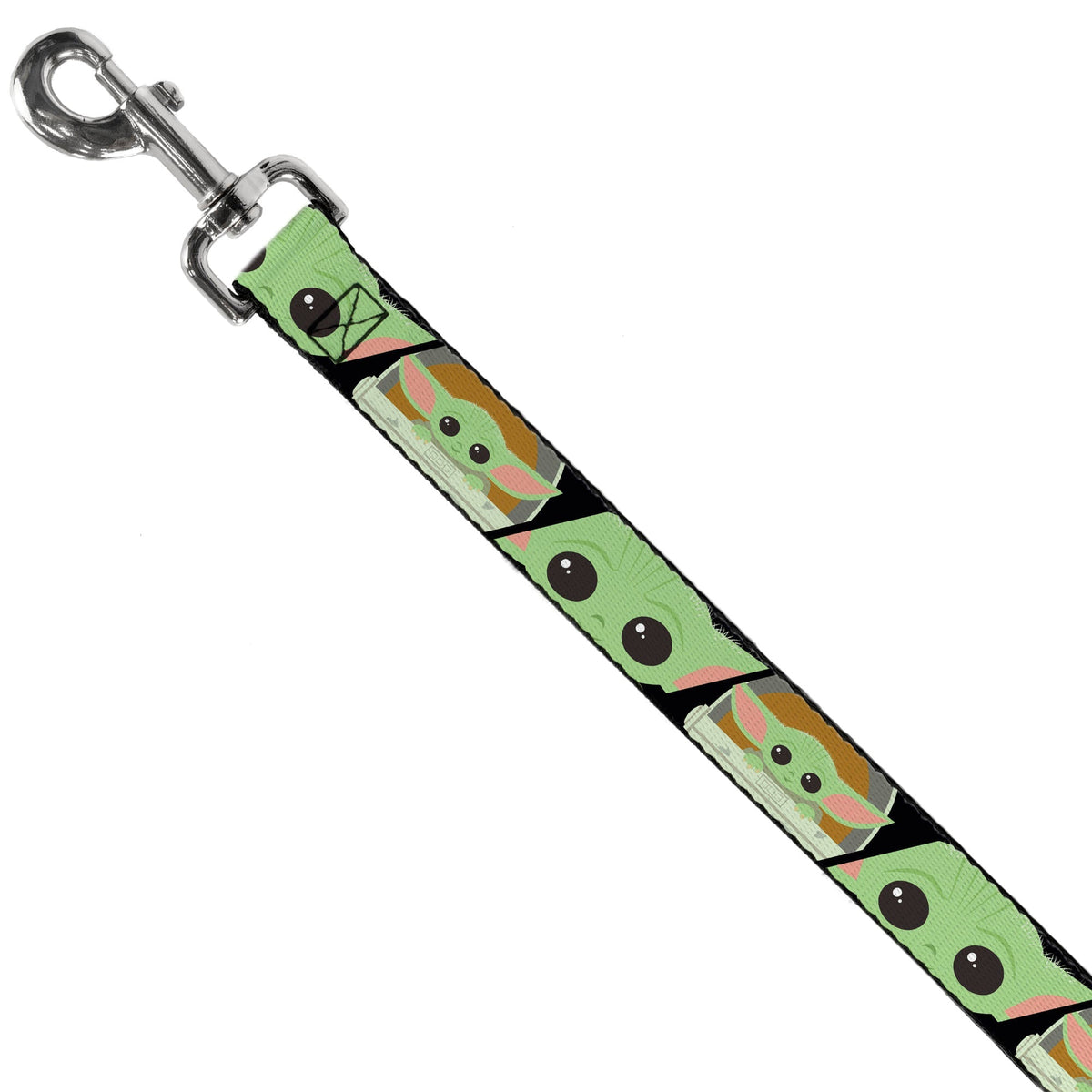 Dog Leash - Star Wars The Child Chibi Face Blocks Black 