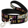 Dog Leash - Star Wars The Child Chibi Pod Pose THIS IS THE WAY Black/Multi Color