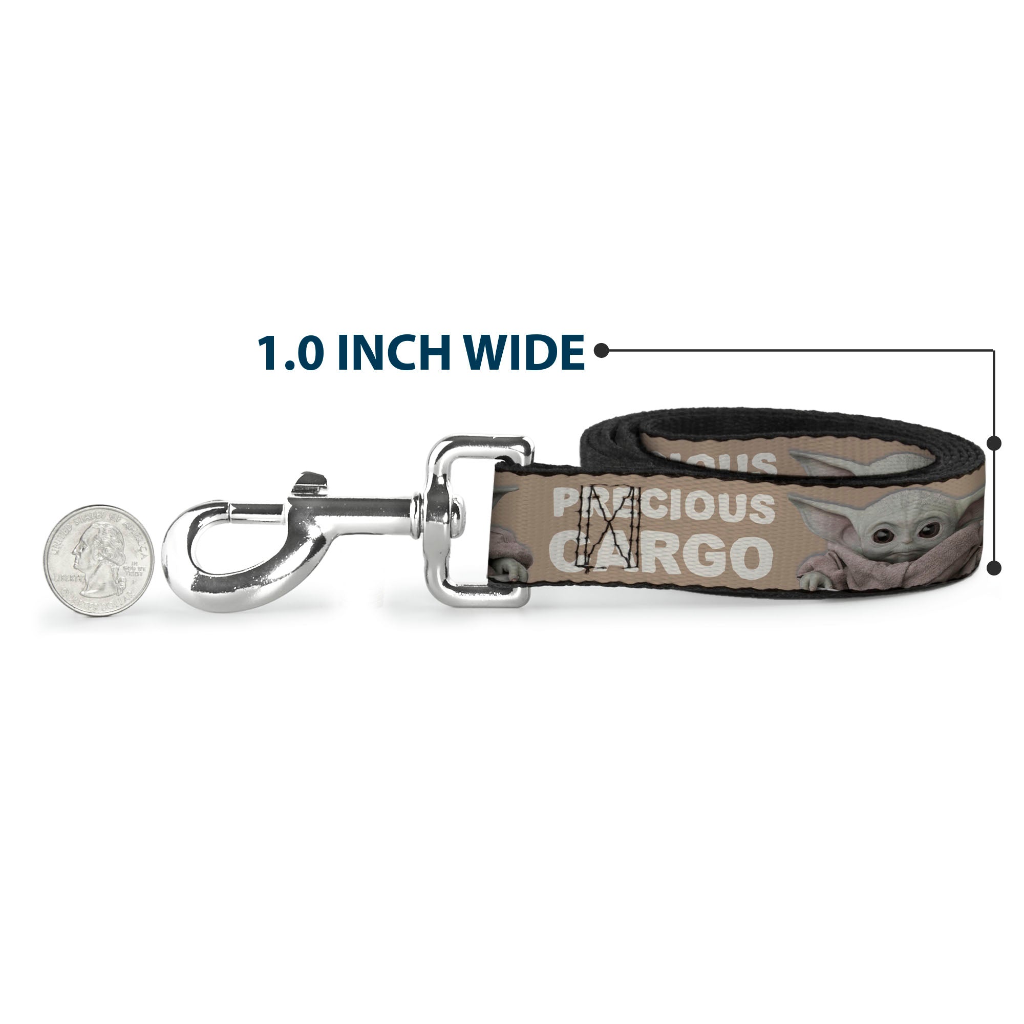 Dog Leash - Star Wars The Child Sitting Pose PRECIOUS CARGO Tan/White