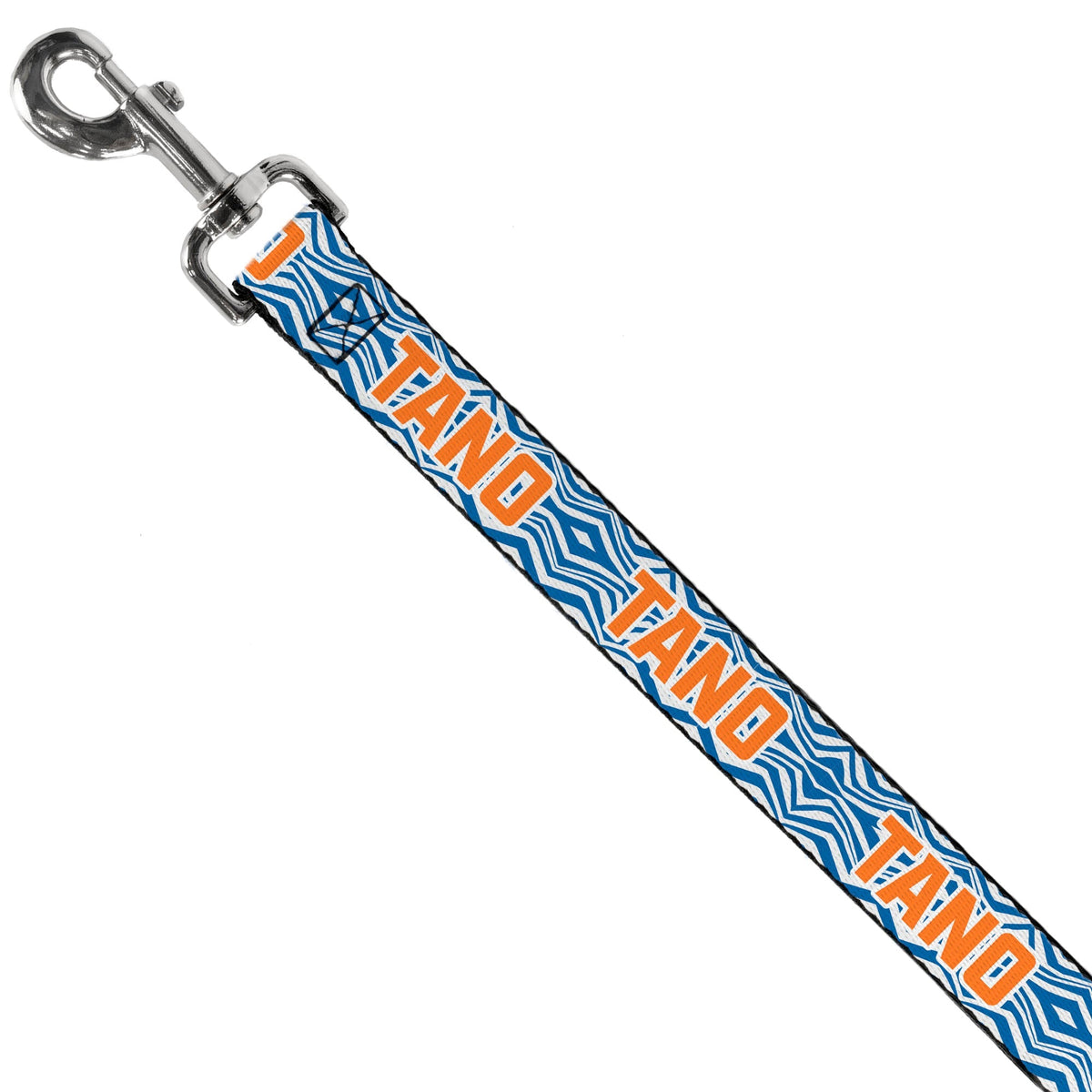 Dog Leash - Star Wars The Clone Wars Ahsoka TANO Text Waves White/Blue/Orange 