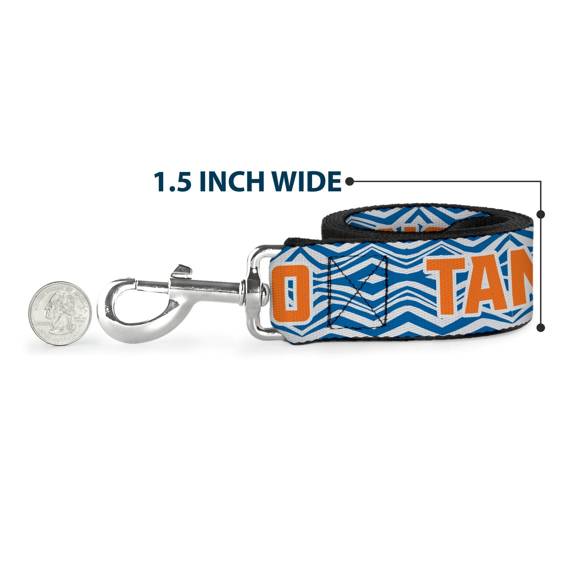 Dog Leash - Star Wars The Clone Wars Ahsoka TANO Text Waves White/Blue/Orange 