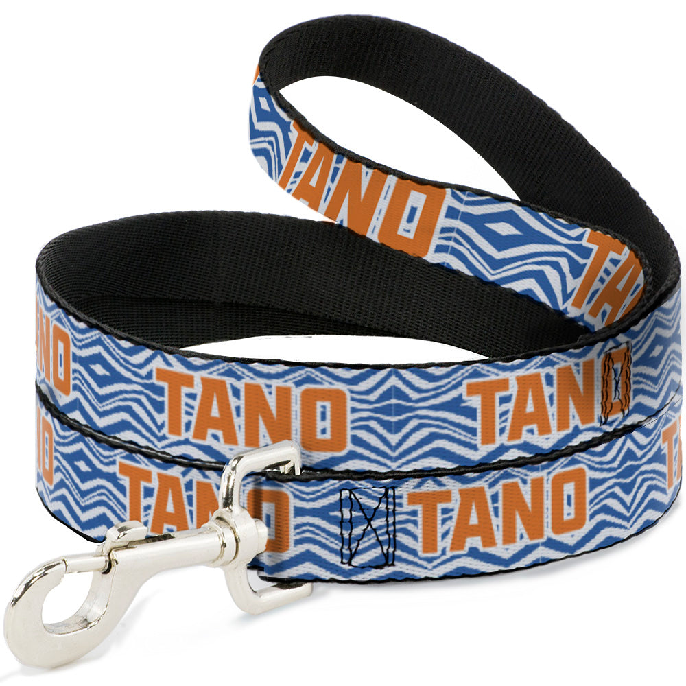 Dog Leash - Star Wars The Clone Wars Ahsoka TANO Text Waves White/Blue/Orange 