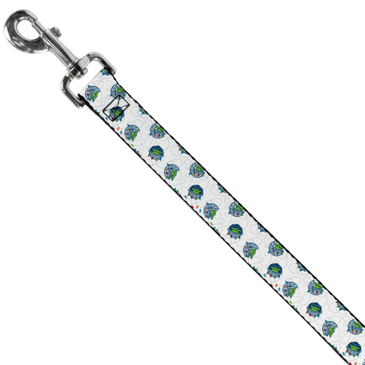 Dog Leash - Star Wars The Child Holiday Carriage Pod Scattered White/Gray 