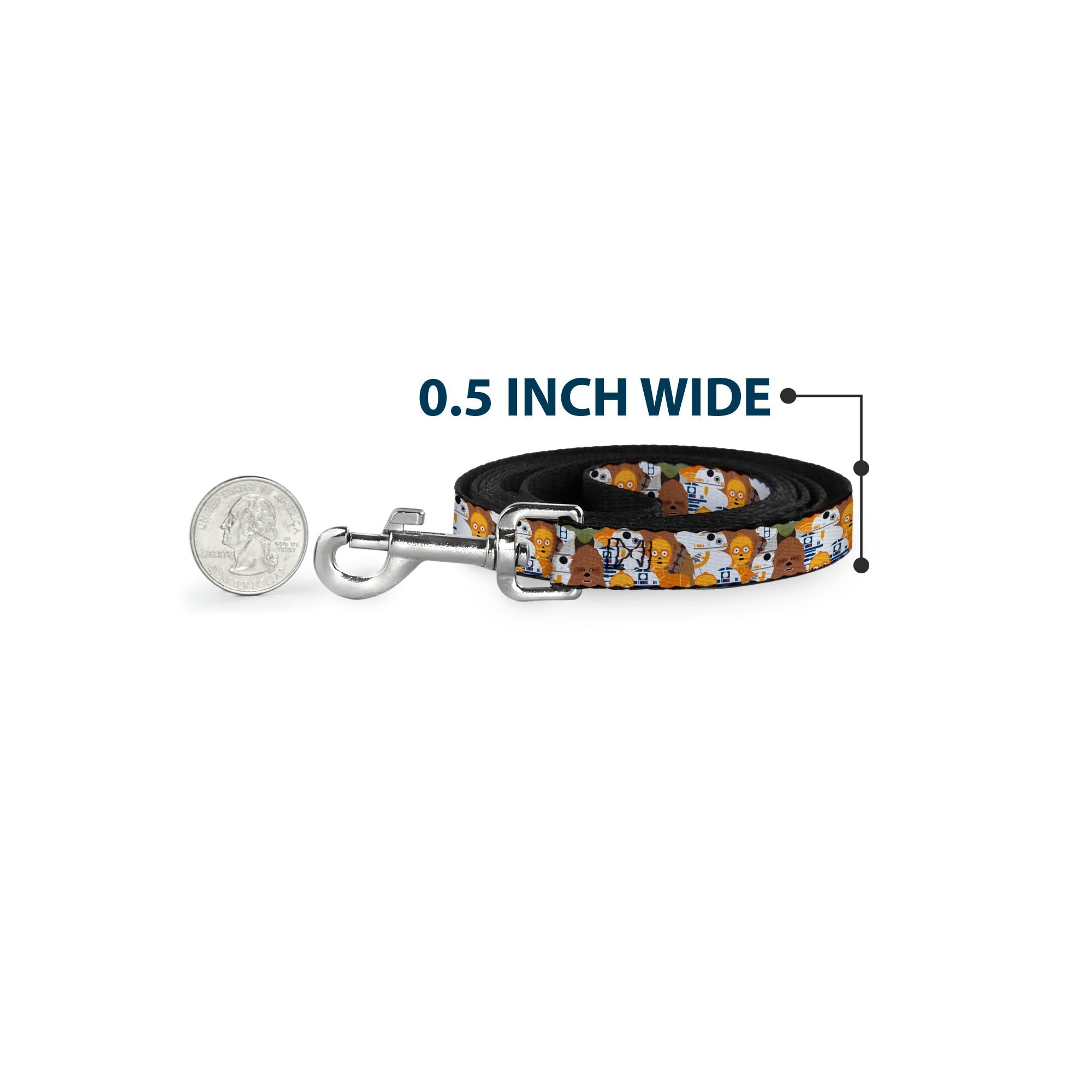 Dog Leash - Star Wars 5-Character Poses Stacked - HT Animal Supply
