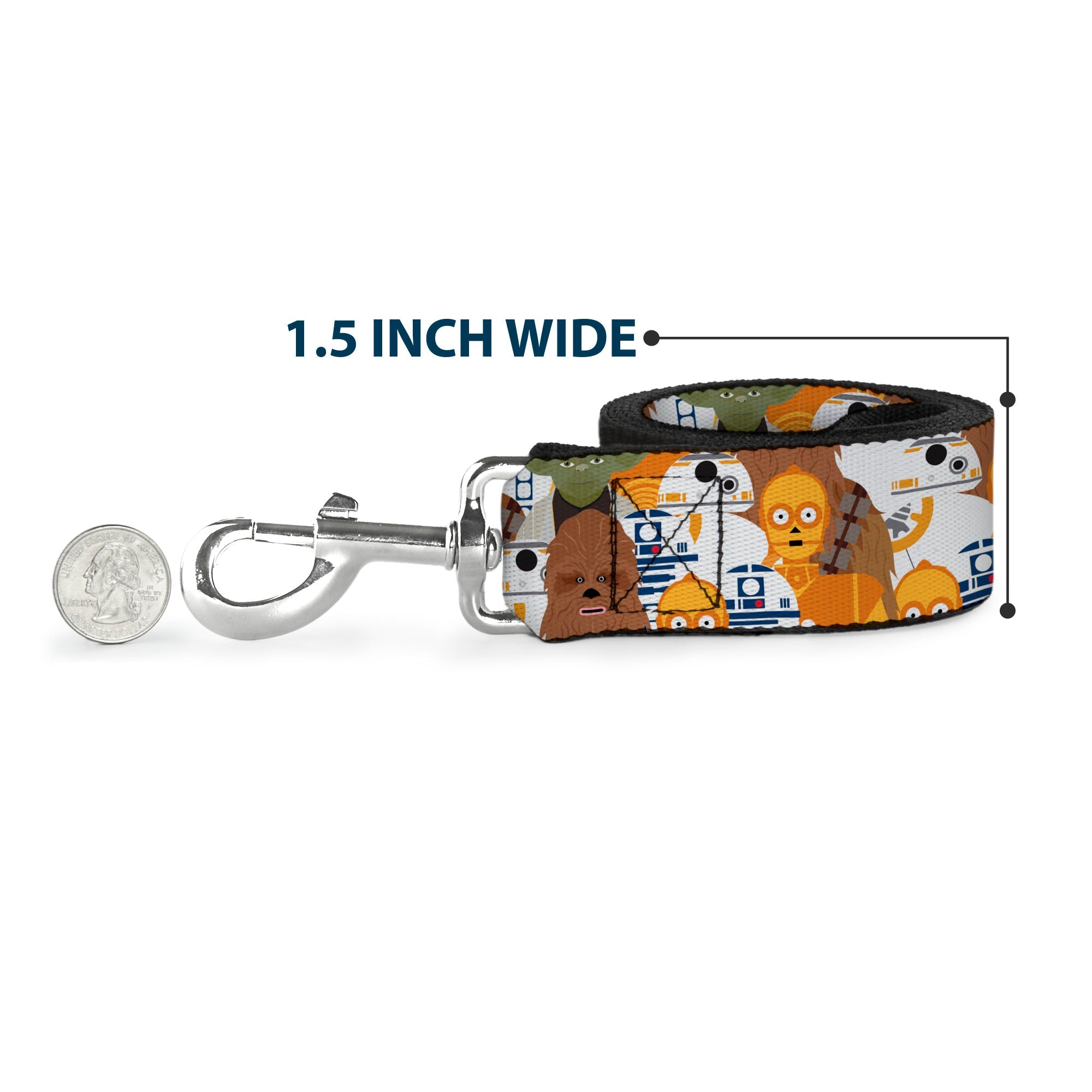 Dog Leash - Star Wars 5-Character Poses Stacked - HT Animal Supply