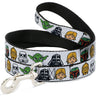 Dog Leash - Star Wars 6-Character Faces White