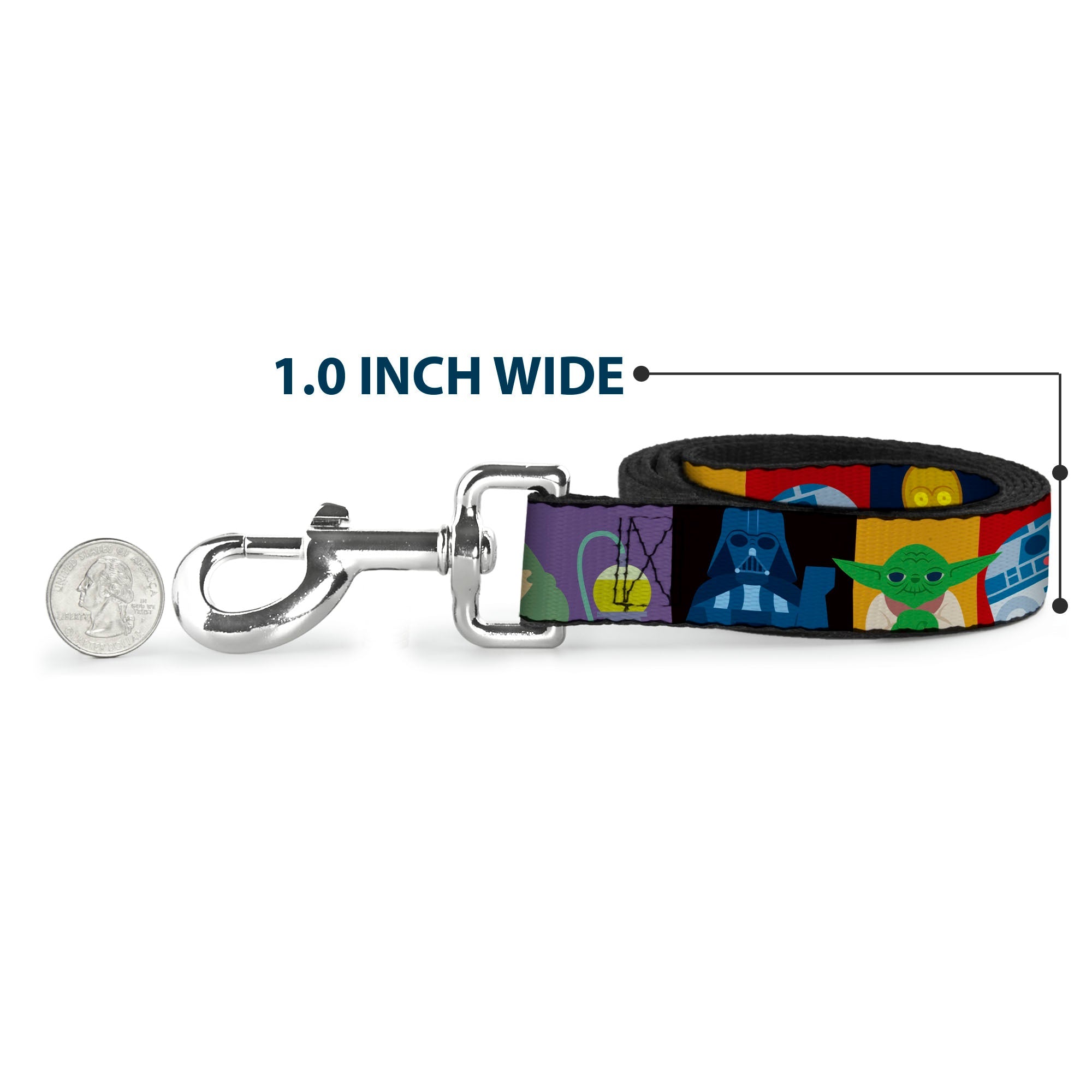 Dog Leash - Star Wars Classic 16-Character Pose Blocks Multi Color