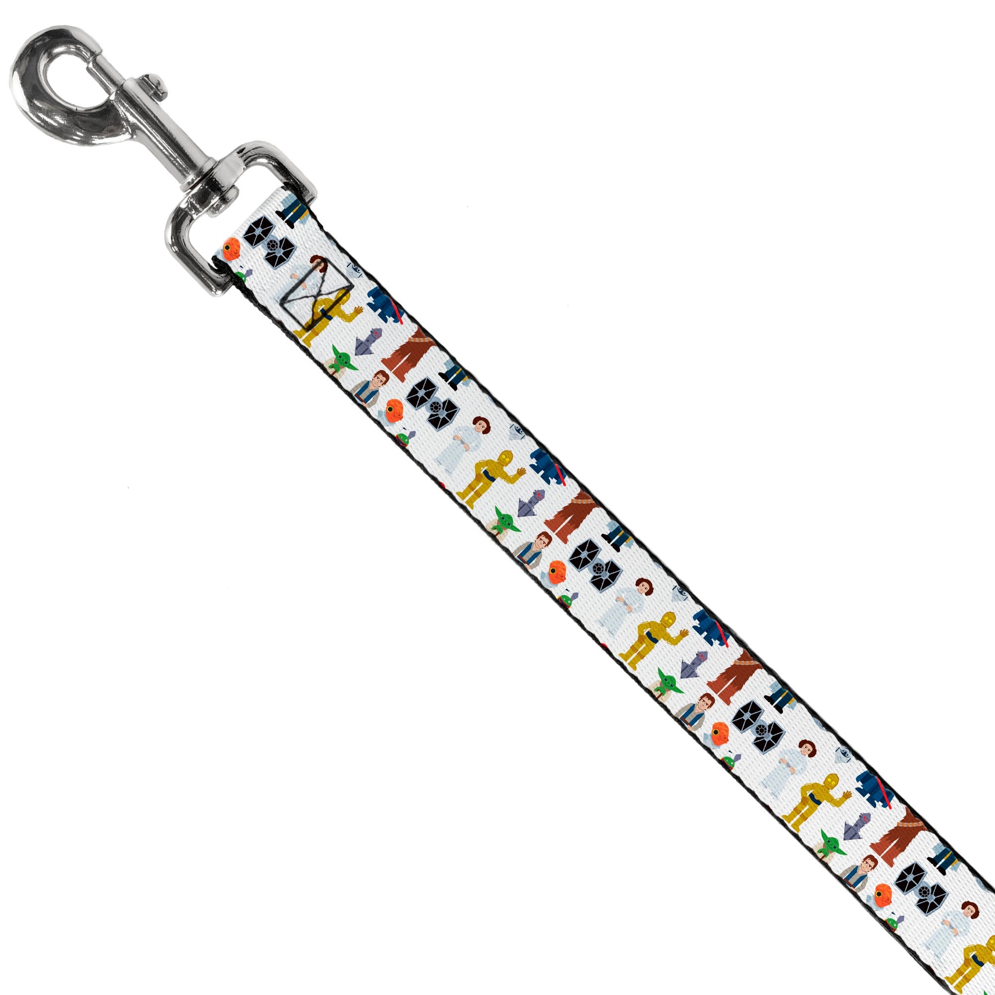 Dog Leash - Star Wars Classic Characters and Icons Collage White - HT Animal Supply