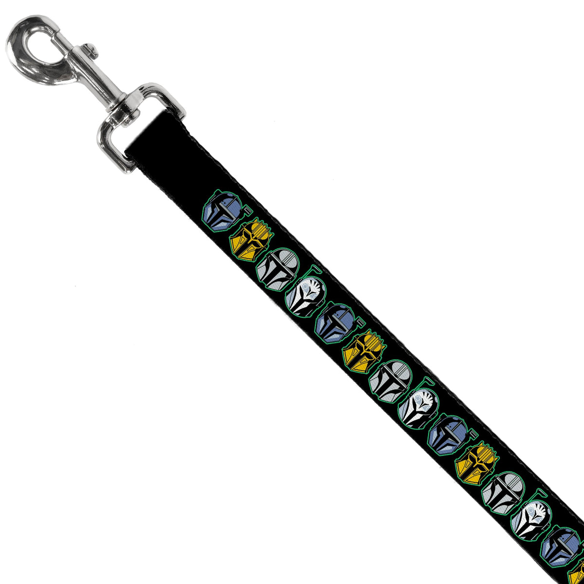 Dog Leash - Star Wars the Mandalorian Helmets Black/Multi Color 
